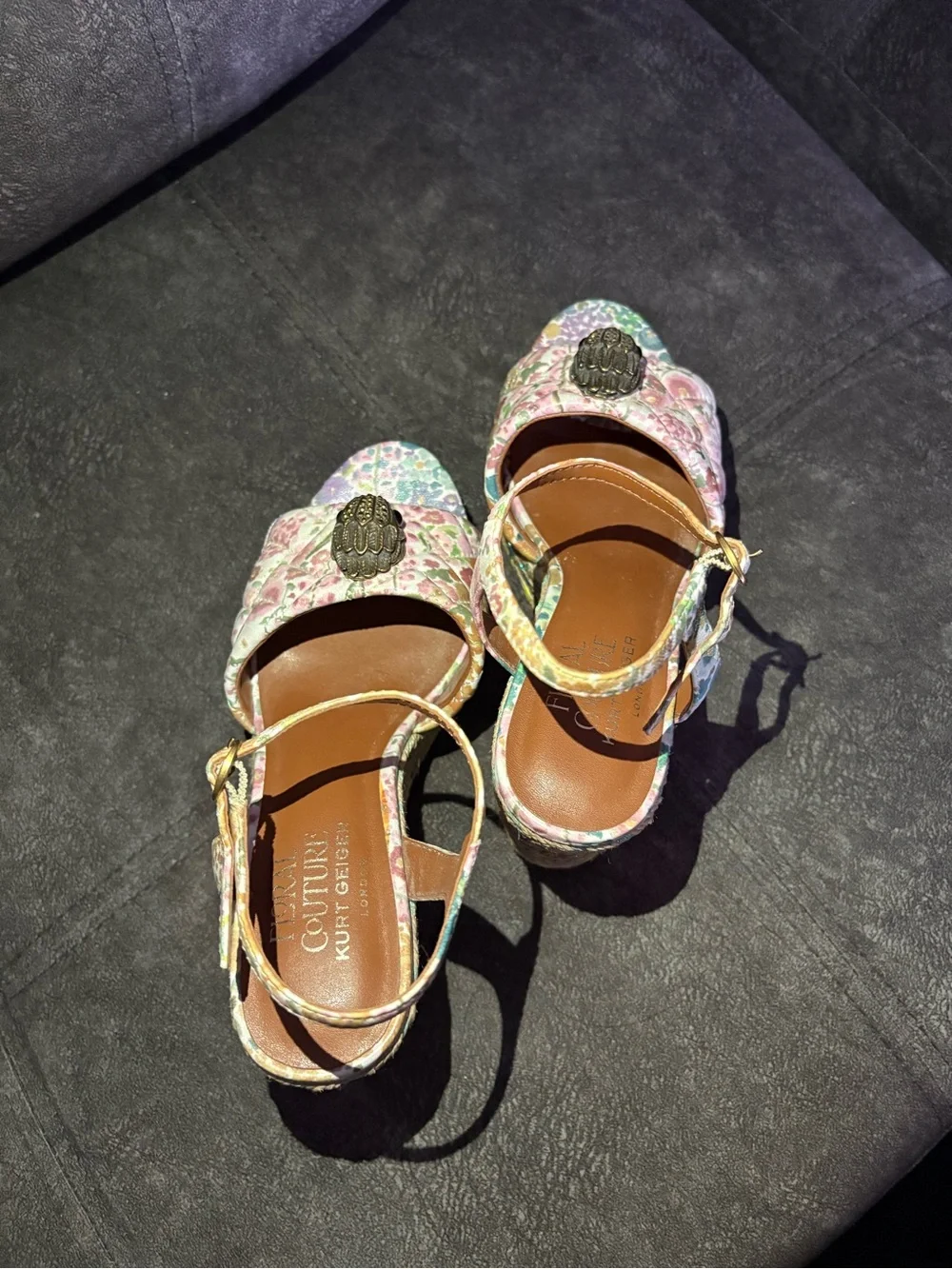 Kurt Geiger Floral Wedge Sandals